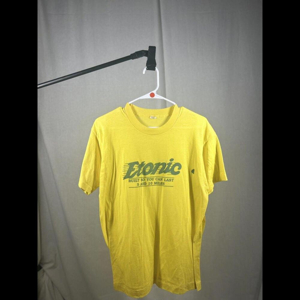 VTG 1990s Etonic Running Sneaker Single Stitch T-Shirt